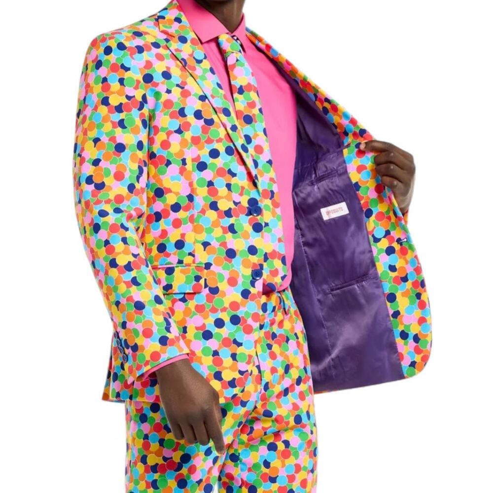 Oppo suits confettironi blazer suit whimsical cocktail party New Year’s Eve - Picture 6 of 9